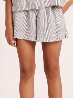 Nude Lucy LOUNGE STRIPE LINEN‎ SHORT Size Small
